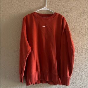 Orange Nike Crewneck Sweatshirt